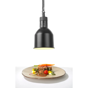 Lampe Chauffante Cylindrique Noire Réglable - HENDI