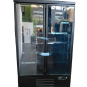 Pozitivna hladilna vitrina z 2 vrati črna - 1000L | CombiSteel