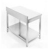 Table Inox avec Dosseret et Etagère - Dynasteel - Essentiel restauration