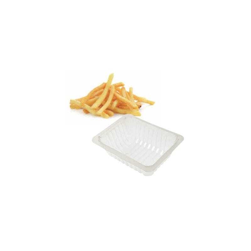 Set of 250 Translucent French Fries Trays - 75cl Set of 250 Translucent French Fries Trays - 75cl