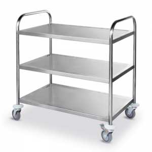 Voziček za strežbo inox 3 police - Hendi
