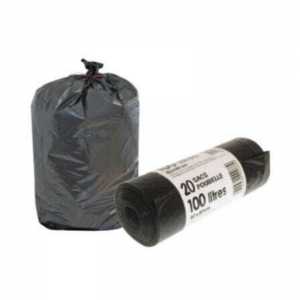 Garbage Bag - 130 L - 1 Roll of 20 Bags