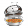 Chafing Dish Fleksibilni okrogli s pokrovom, odstranljiv - 6,2 L - Bartscher