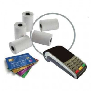 Paket 50 termičnih papirnih zvitkov za POS bančne kartice - 57 x 40 x 12 mm