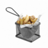 Košarica za mini črne pomfrije - 255 x 135 mm