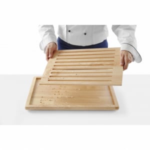 Deska za rezanje kruha z odstranjevalcem drobtin - 475 x 322 mm