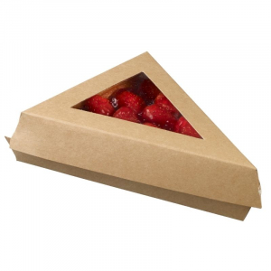 Trikotna škatla za prigrizke - 155 x 110 x 45 mm - Paket 25