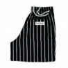 Hlače za kuhinjo unisex Baggy črne in bele črte - velikost M - Chef Works - Fourniresto