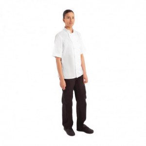 Bele kratke kuharske srajce Boston - velikost XL - Whites Chefs Clothing - Fourniresto