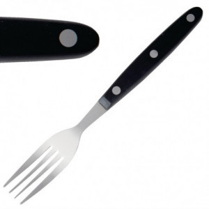Vilice za meso s črnim ročajem 200 mm - komplet 12 kosov - Olympia - Fourniresto