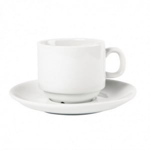 Tasse Empilable Blanche Whiteware 200 Ml Ø 80 Mm - Lot De 12 - Olympia - Fourniresto