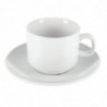 Tasse À Thé Empilable Blanche Whiteware 200 Ml Ø 80 Mm - Lot De 12 - Olympia - Fourniresto