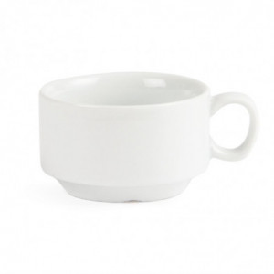 Tasse À Espresso Empilable Blanche 85 Ml Ø 80 Mm - Lot De 12 - Olympia - Fourniresto