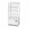 White Positive Refrigerated Display Case 2 Curved Doors 86 L - Polar