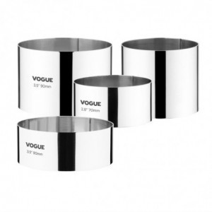 Krogla za mousse iz nerjavečega jekla Ø 90 mm V 35 mm - Vogue - Fourniresto