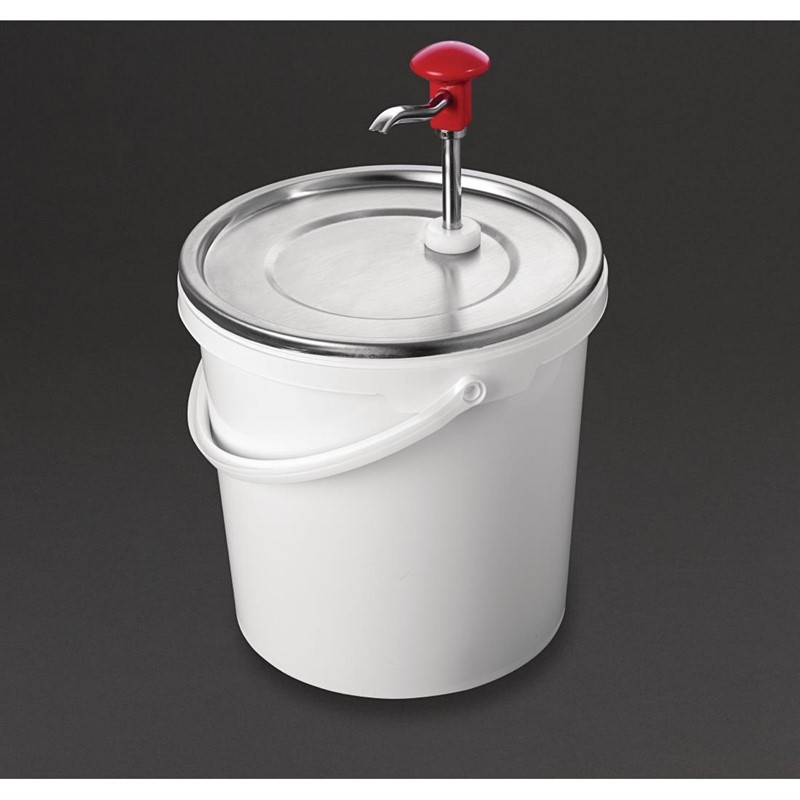 Distributeur de Sauce à Pompe 10L - Schneider - Fourniresto Distributeur de Sauce à Pompe 10L - Schneider - Fourniresto