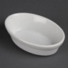 Ovalne bele posode za gratin 145 x 104 mm - komplet 6 - Olympia - Fourniresto