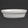 Ovalne bele posode za gratin 145 x 104 mm - komplet 6 - Olympia - Fourniresto