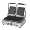 Double Contact Grill Grooved/Grooved in Stainless Steel - Buffalo