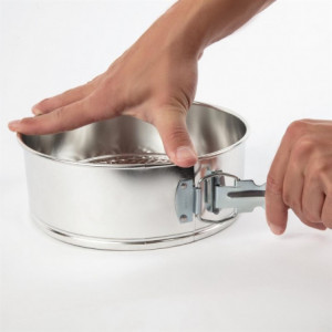 Moule Rond À Charnière en Fer Blanc - Ø 220mm - Vogue