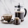 Cafetiera s stiskalnico iz nerjavečega jekla, 6 skodelic - 0,8L - Olympia