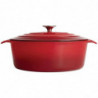 Cocotte Ovalna Rdeča - 5L - Vogue