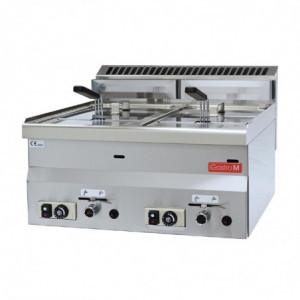 Friteza na plin - 2 x 8L - Gastro M