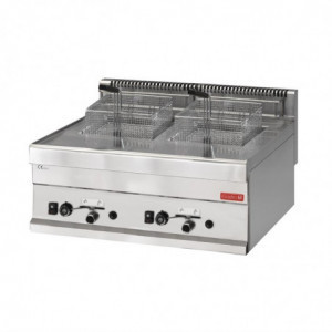 Friteza na plin 2 x 8L - Š 650 mm - Gastro M