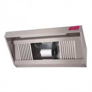 Hotte inox complète 1500 x 900 x 450mm - Gastro M - Fourniresto