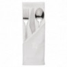 Beli bombažni prtički 450 x 450mm - Komplet 10 kosov - Mitre Luxury - Fourniresto