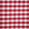 Square tablecloth with red checkered pattern in polyester 1320 x 1320mm - Mitre Essentials - Fourniresto