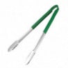 Pince de service 405mm verte - Vogue - Fourniresto