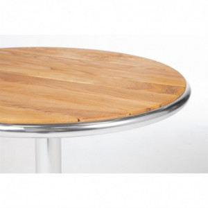 Okrogla miza iz jesena Ø 60 cm - Bolero - Fourniresto