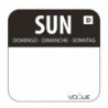 Topne nalepke za živila "Nedelja" - Škatla s 1000 - Vogue