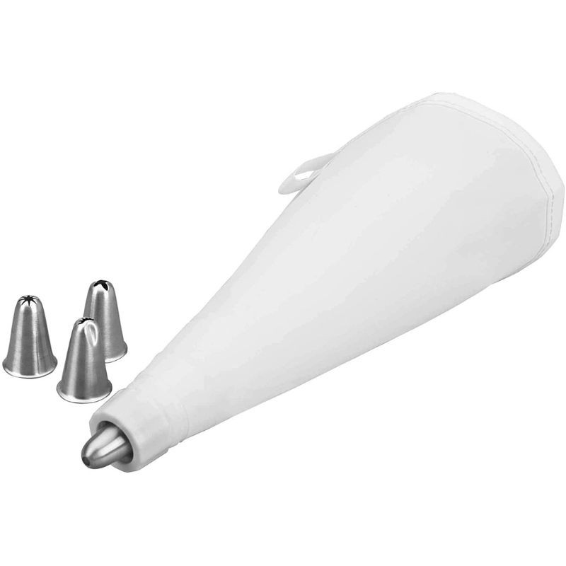 Silicone Pastry Bag + 4 Stainless Steel Nozzles - 20 cm - Lacor Silicone Pastry Bag + 4 Stainless Steel Nozzles - 20 cm - Lacor