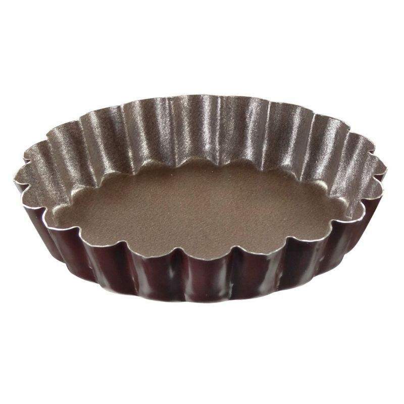 Round Fluted Tartlet Mold - Ø 100 mm - Set of 6 - TELLIER Round Fluted Tartlet Mold - Ø 100 mm - Set of 6 - TELLIER