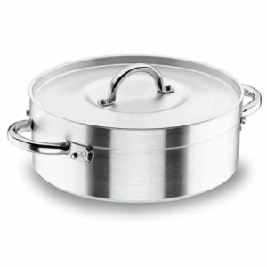 Profesionalna braiser posoda s pokrovom - Chef-Aluminij - ø 60 cm