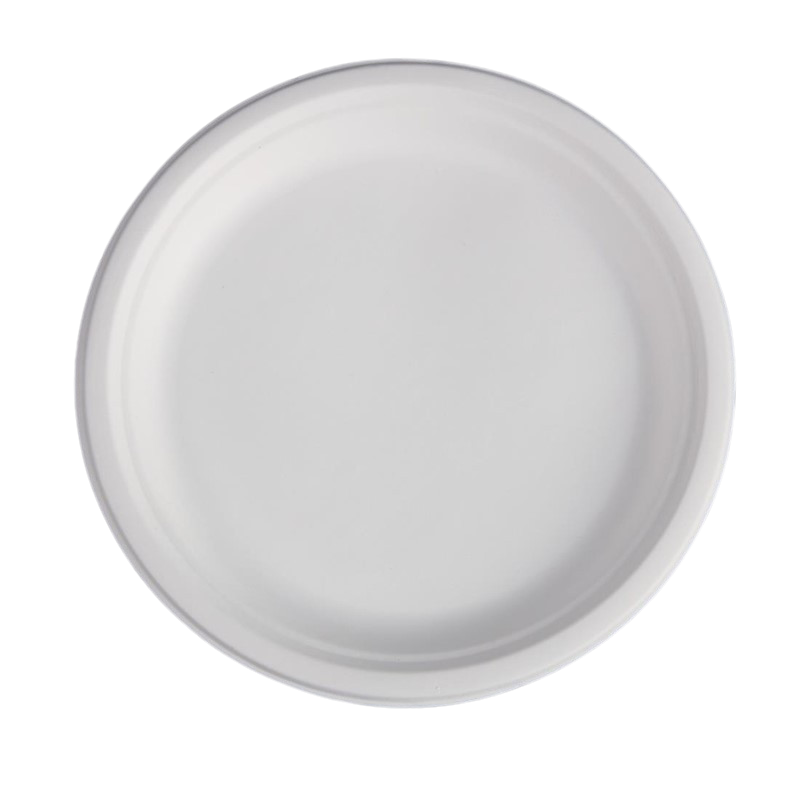 Okrogli krožniki iz bagase - 26,1 cm - Paket 50 - FourniResto