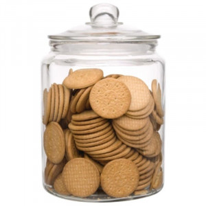 Glass Cookie Jar - 6.35 L - Olympia - Fourniresto