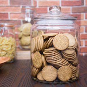 Glass Cookie Jar - 6.35 L - Olympia - Fourniresto