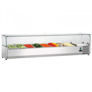 Saladette za postavitev - 8 x GN 1/3
