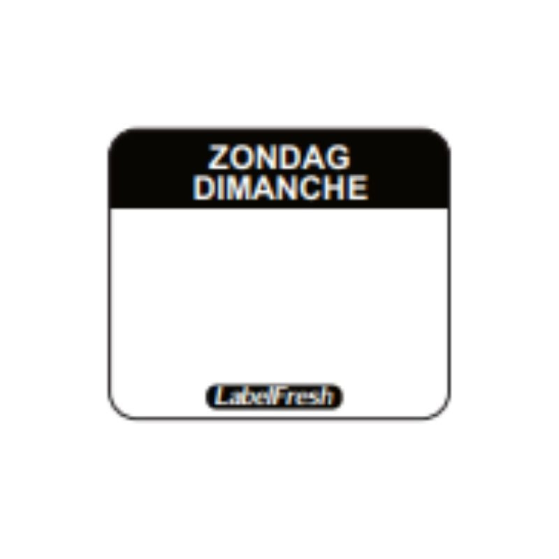 Etiquette de Traçabilité Label FreshEasy - Dimanche - 30 x 25 mm - Lot de 1000 - LabelFresh Etiquette de Traçabilité Label FreshEasy - Dimanche - 30 x 25 mm - Lot de 1000 - LabelFresh