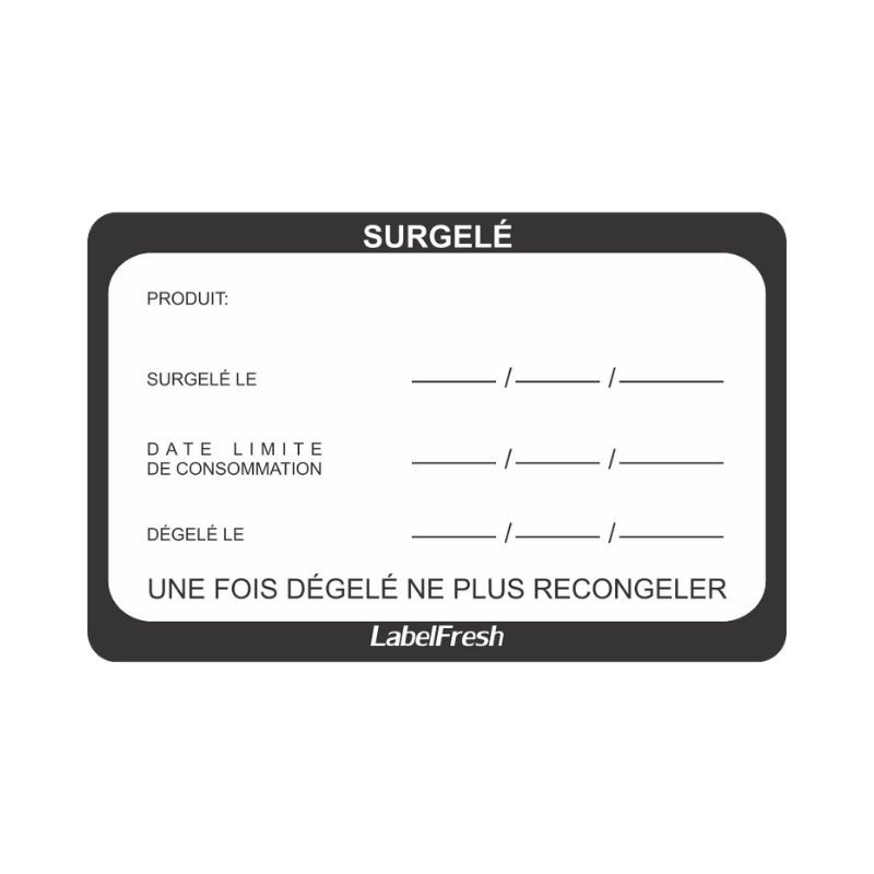 Traceability Label LabelFresh - Frozen - 70 x 45 mm - Pack of 500 - LabelFresh Traceability Label LabelFresh - Frozen - 70 x 45 mm - Pack of 500 - LabelFresh