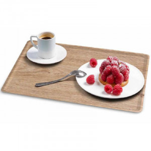 Pravokotna laminirana melaminska plošča - 280 x 200 mm - Svetli hrast - Komplet 20