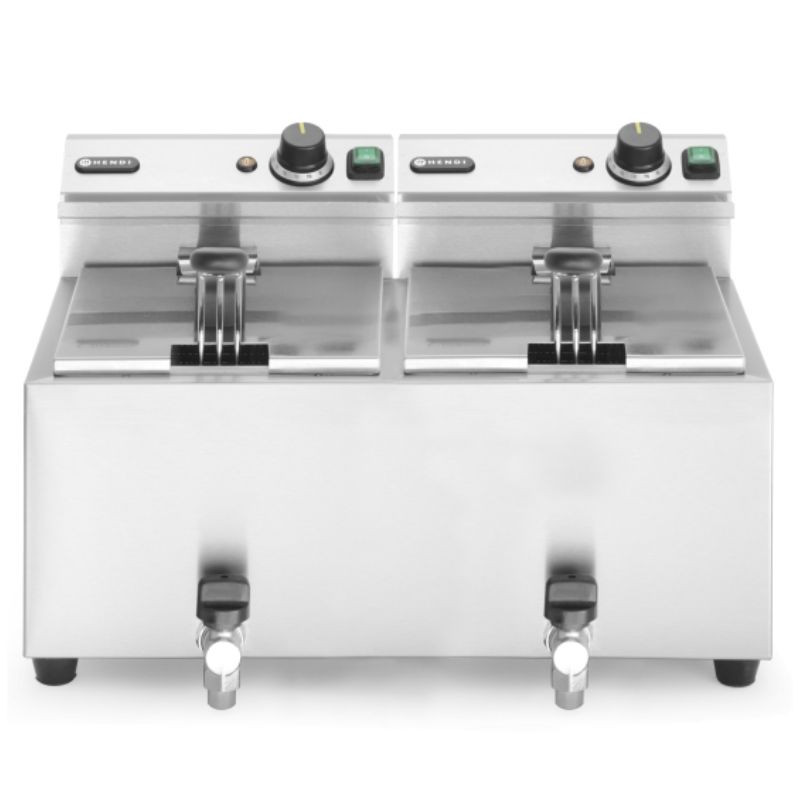 Friteza Mastercook z odtočno pipo - 2 x 8 l Friteza Mastercook z odtočno pipo - 2 x 8 l