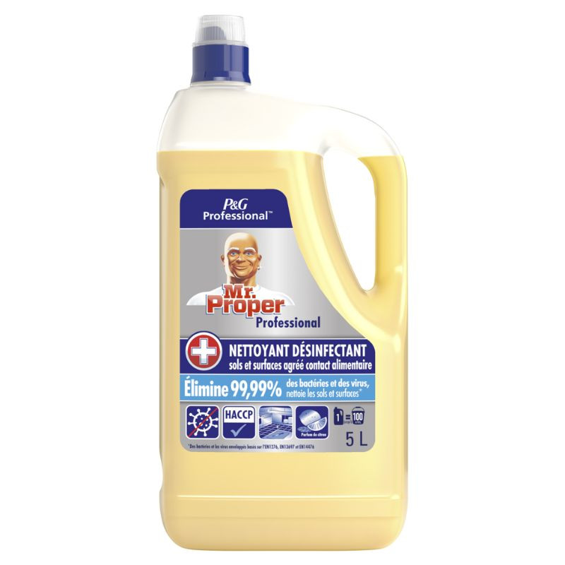 Čistilo in razkužilo za tla in površine Limona - 5 L - Gospod Proper Čistilo in razkužilo za tla in površine Limona - 5 L - Gospod Proper
