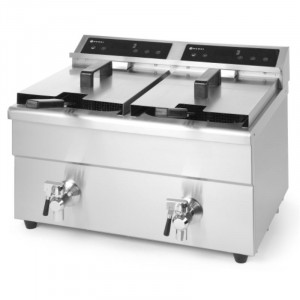 Friteza na indukcijo z odtokom - 2 x 8 L