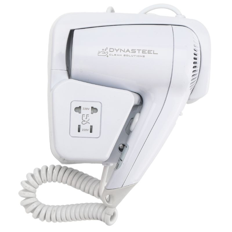 Wall-mounted White Hair Dryer - Dynasteel Wall-mounted White Hair Dryer - Dynasteel