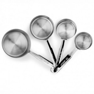 Set of 4 Stainless Steel Measuring Saucepan - Pujadas