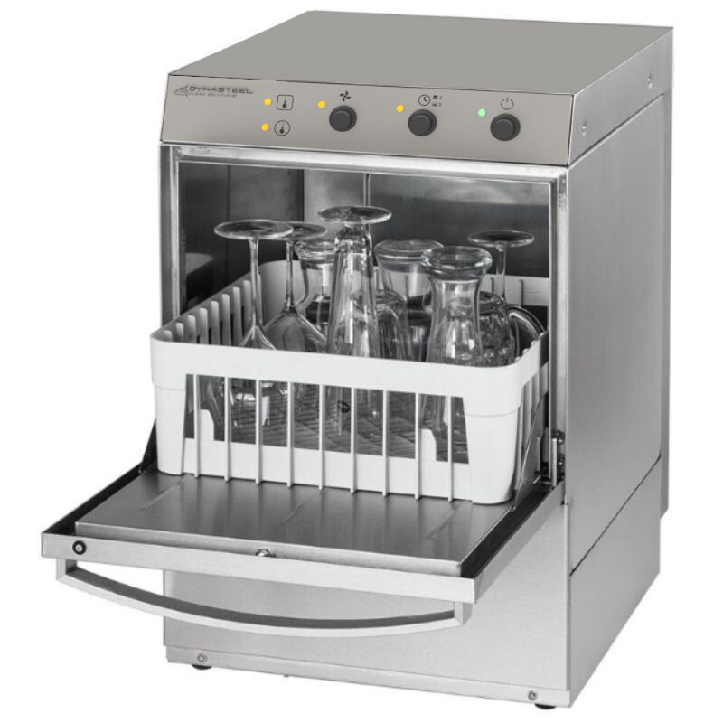 Professional Glasswasher with Liquid Rinse Aid and Detergent Dispenser and Drain Pump - 35 x 35 cm Professional Glasswasher with Liquid Rinse Aid and Detergent Dispenser and Drain Pump - 35 x 35 cm
